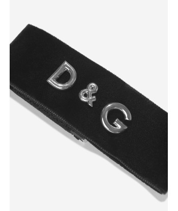 Dolce & Gabbana Girls Velour Choker Necklace in Black livraison et retour toujours gratuits