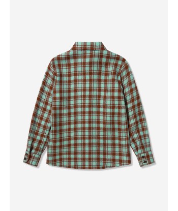 Gucci Boys Wool Tartan Shirt pas cher