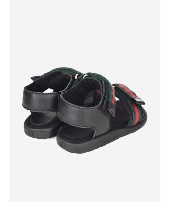 Gucci Unisex Leather Sandal With Web shop