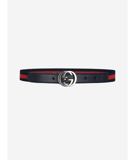 Gucci Kids Web Belt in Navy rembourrage situé sous