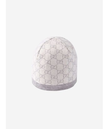 Gucci Baby GG Wool Hat in Grey Profitez des Offres !