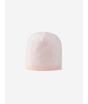 Gucci Baby Girls GG Wool Hat in Pink rembourrage situé sous