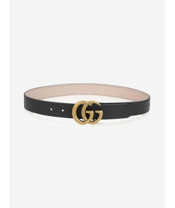 Gucci Kids Leather GG Belt in Black vous aussi creer 