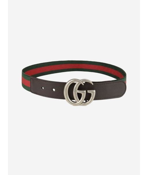 Gucci Kids Elastic Web Belt in Green pour bénéficier 