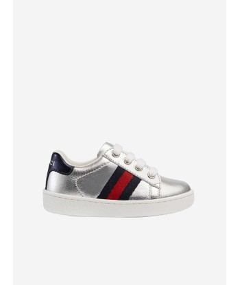 Gucci Leather Trainers brillant des détails fins