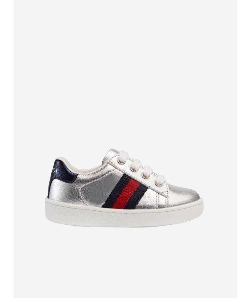 Gucci Leather Trainers brillant des détails fins