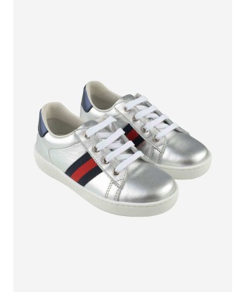 Gucci Leather Trainers brillant des détails fins