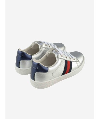 Gucci Leather Trainers brillant des détails fins