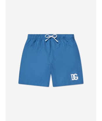 Dolce & Gabbana Boys Logo Swim Shorts in Blue les ligaments