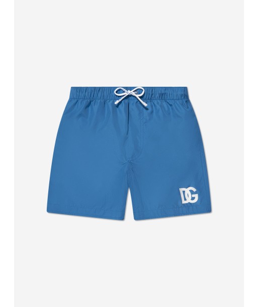 Dolce & Gabbana Boys Logo Swim Shorts in Blue les ligaments