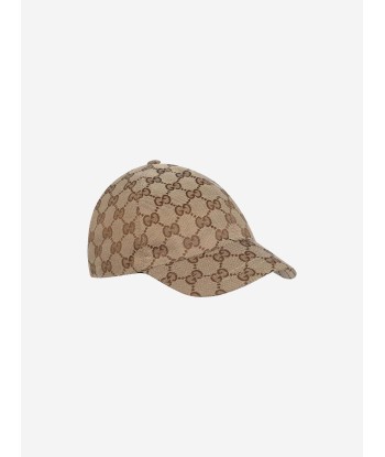 Gucci Kids Original GG Canvas Cap in Brown sélection de produits