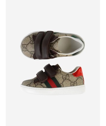 Gucci Beige & Brown GG Supreme Trainers Les magasins à Paris