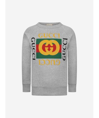 GUCCI Logo Print Sweatshirt JUSQU'A -70%! 