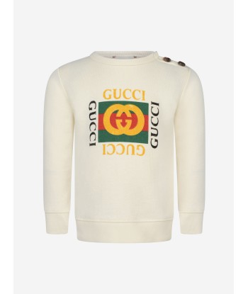 Gucci Baby Logo Print Sweatshirt Les êtres humains sont 