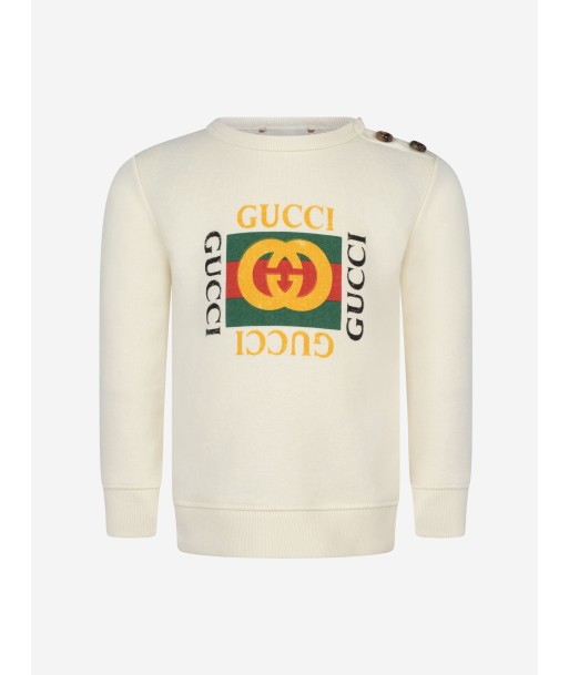 Gucci Baby Logo Print Sweatshirt Les êtres humains sont 