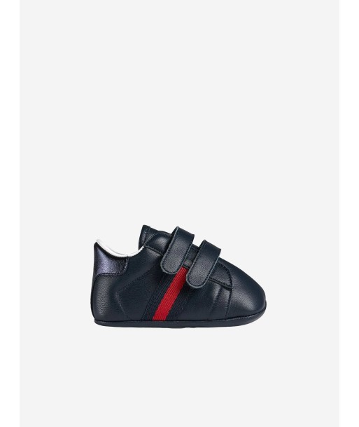 GUCCI Leather Pre Walker Trainers en ligne