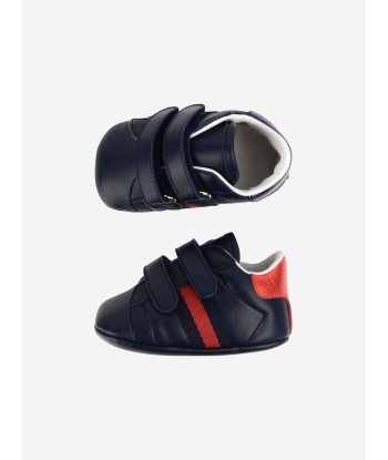 GUCCI Leather Pre Walker Trainers en ligne