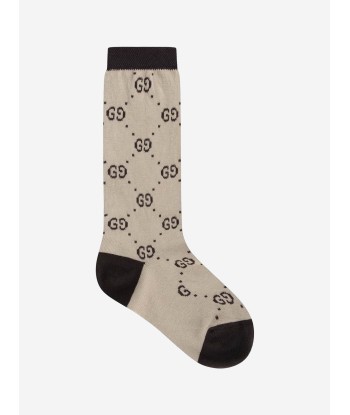 Gucci Kids GG Socks in Beige online