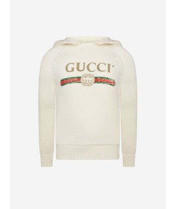 Gucci Kids Logo Print Hoodie Pour