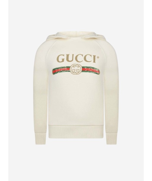 Gucci Kids Logo Print Hoodie Pour