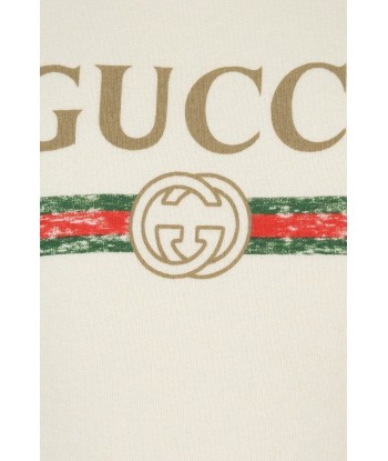 Gucci Kids Logo Print Hoodie Pour