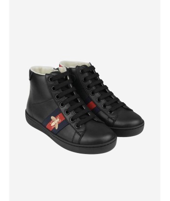 Gucci Leather High Top Trainers livraison et retour toujours gratuits