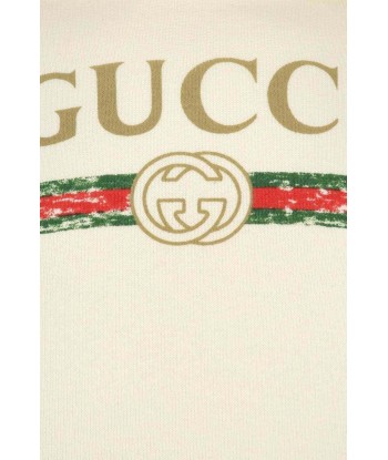 Gucci Baby Logo Print Hoodie in Ivory 2 - 3 jours ouvrés.