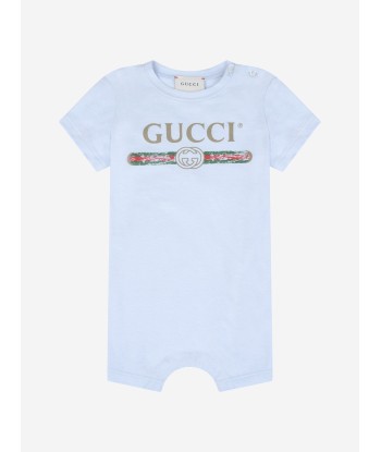 Gucci Baby Boys Romper Gift Set in Blue Voir les baskets