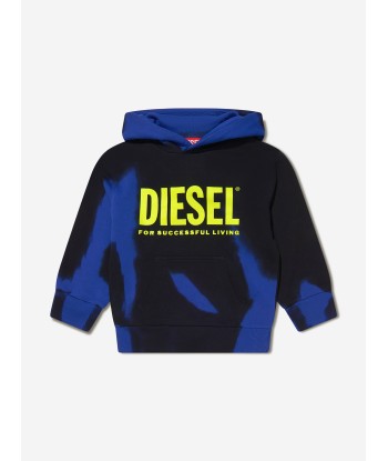 Diesel Boys Paint Effect Logo Hoodie Profitez des Offres !