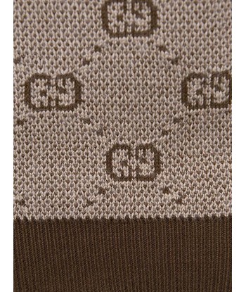 Gucci Boys Cardigan - Beige Wool GG Cardigan soldes