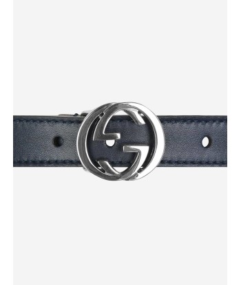 Gucci Kids Web Belt in Navy acheter en ligne