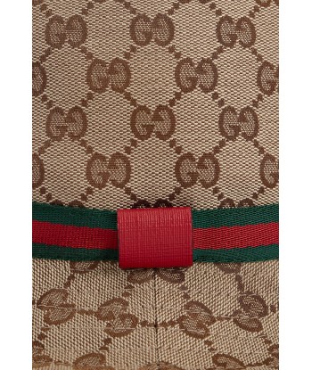 Gucci Kids Original GG Fedora in Brown Les magasins à Paris et en Île-de-France