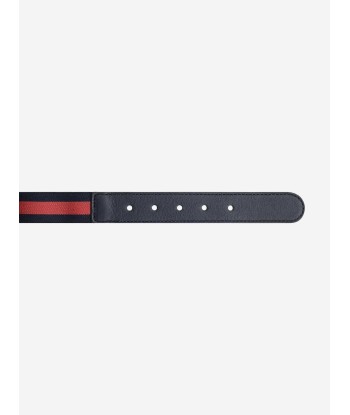 Gucci Kids Elastic Web Belt in Navy en ligne