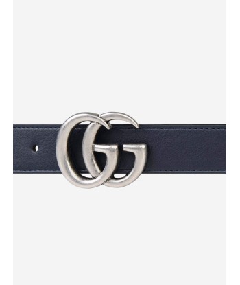 Gucci Kids Elastic Web Belt in Navy en ligne