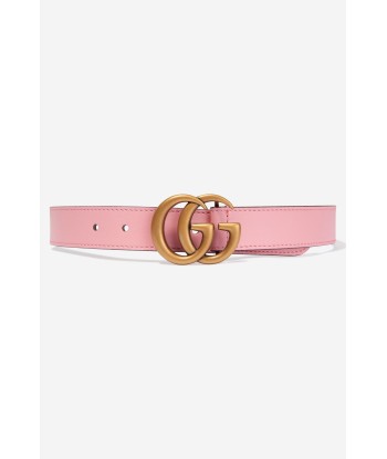 Gucci Girls Leather GG Belt in Pink vous aussi creer 