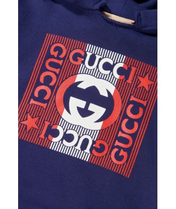 Gucci Baby Unisex Cotton Logo Hoodie 2024