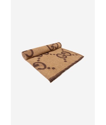 Gucci Baby GG Cashmere Blanket in Brown Comparez et commandez 