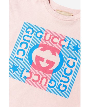 Gucci Baby Girls Logo Print T-Shirt Dans la société mordern