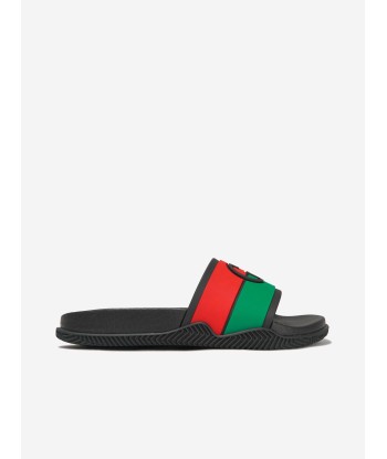 Gucci Unisex Rubber GG Sliders les ctes