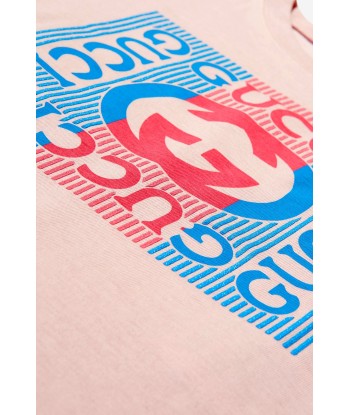 Gucci Girls Logo Print T-Shirt le des métaux précieux