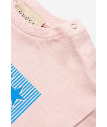 Gucci Baby Girls Logo Print T-Shirt Dans la société mordern