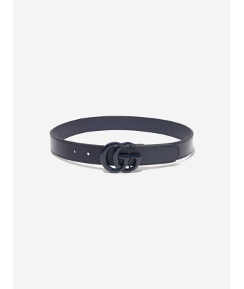 Gucci Kids Leather GG Belt in Navy 2 - 3 jours ouvrés.