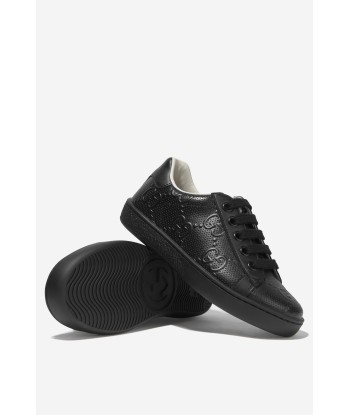 Gucci Kids Leather GG Ace Trainers in Black Le MVP de beaucoup