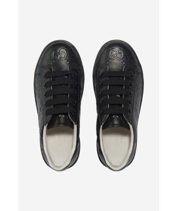 Gucci Kids Leather GG Ace Trainers in Black Le MVP de beaucoup