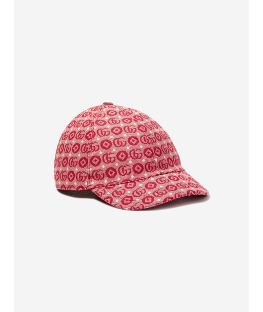 Gucci Kids GG Monogram Cap in Red l'achat 