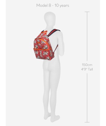 Gucci Kids Tiger Backpack in Red de technologie