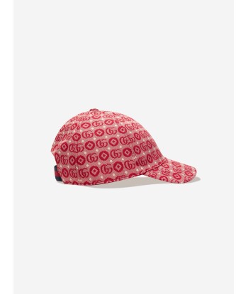 Gucci Kids GG Monogram Cap in Red l'achat 