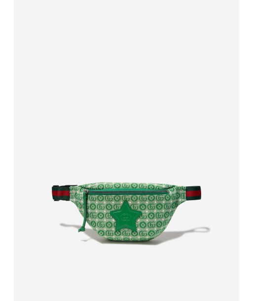 Gucci Kids GG Star Belt Bag in Green de votre