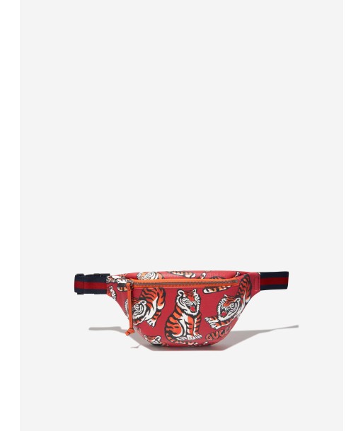 Gucci Kids Tiger Belt Bag in Red la livraison gratuite