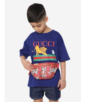 Gucci Kids Tiger Belt Bag in Red la livraison gratuite